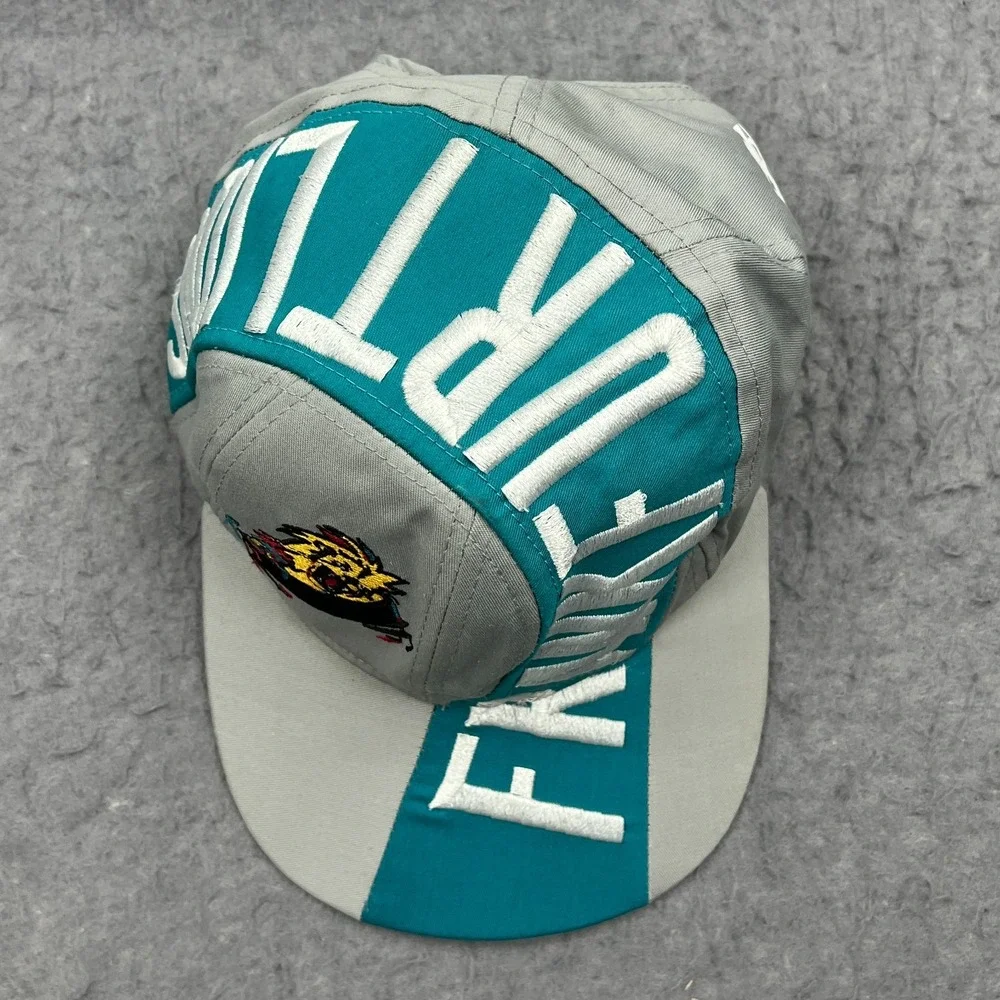 VTG Frankfurt Lions Hat Gray Wool German Ice Hockey‎ Team Logo Snapback Cap 90s